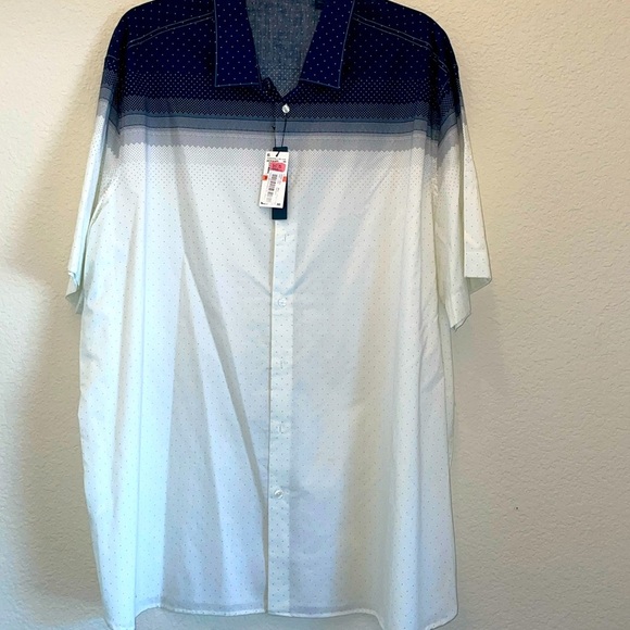 NWT Perry Ellis Shirt Sleeved Button down 3XLT - Picture 1 of 3